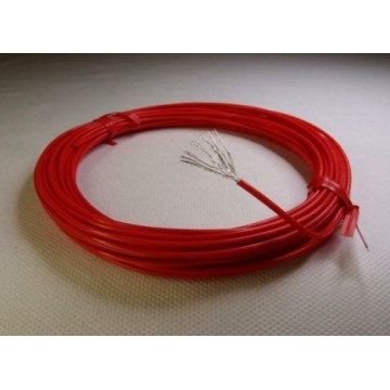 16AWG Red Teflon - Silver plated copper.